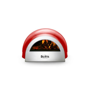 DeliVita Wood-Fired Pizza Oven - Chilli Red | Deluxe Complete Collection-Pizza Oven-DeliVita NZ